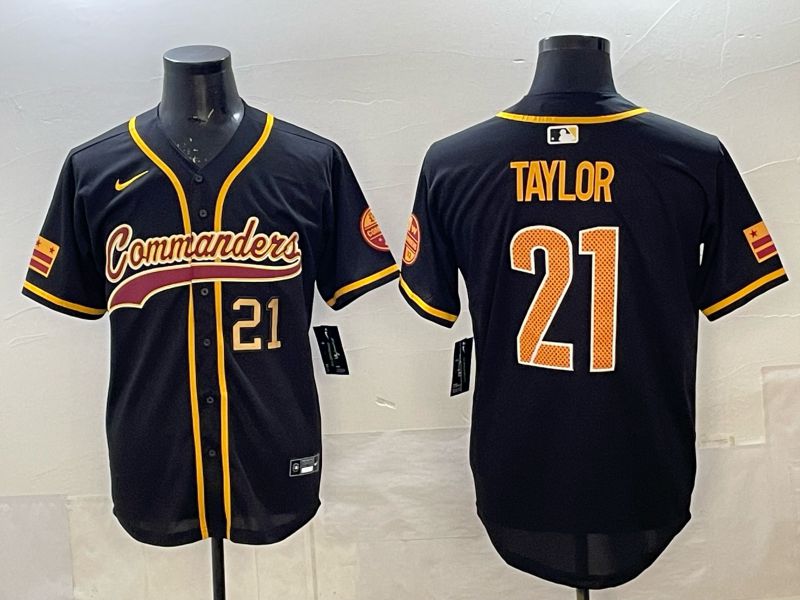 Men 2025 Nike Washington Commanders #21 Taylor Black 3th generation Joint Name Limited NFL Jersey 006